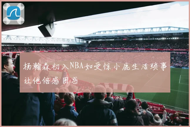 杨瀚森初入NBA如受惊小鹿生活琐事让他倍感困惑